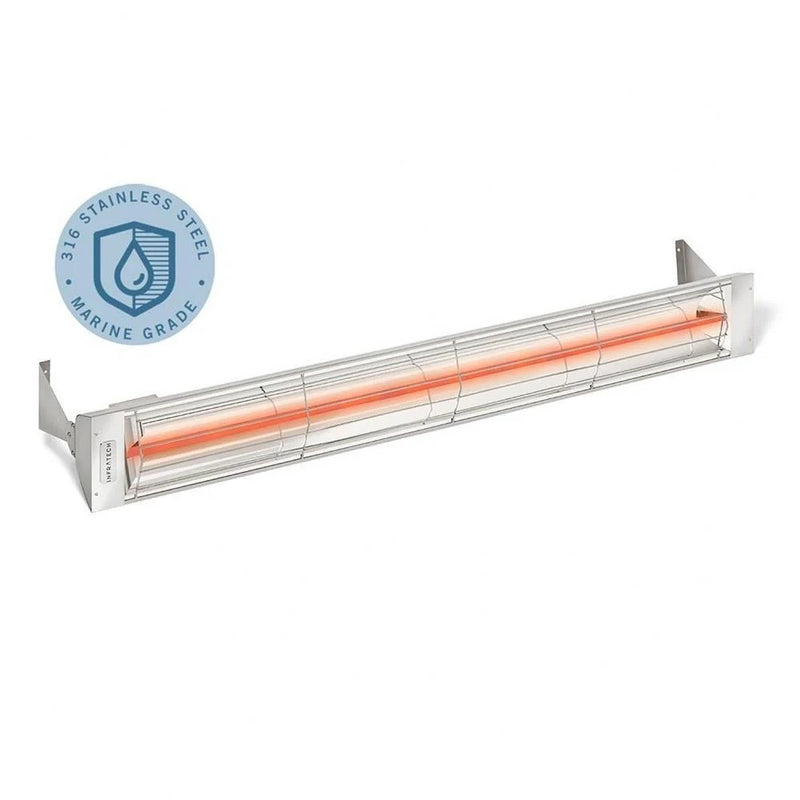 Infratech W-Series Marine Grade 3000W 61.25" Outdoor Electric Patio Heater – Single Element, 208V/240V/277V/480V