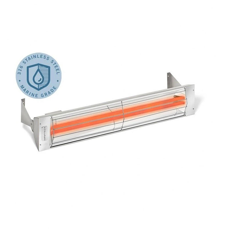 Infratech WD-Series Marine Grade 4000W 39" Outdoor Electric Patio Heater – Dual Element, 208V/240V/277V/480V