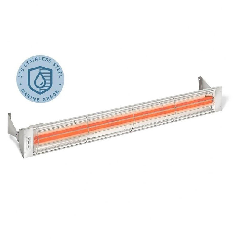 Infratech CD-Series Marine Grade 6000W 61.25" Outdoor Electric Patio Heater – Dual Element, 208V/240V/277V/480V