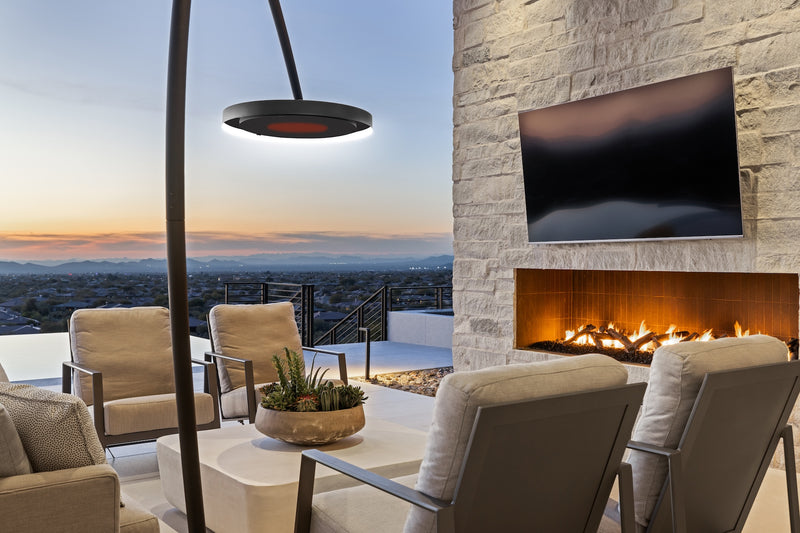 Bromic Eclipse Smart-Heat Freestanding Patio Heater – 2900W Infrared + LED, No Installation Required