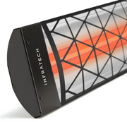 Infratech CD-Series Motif Collection 39" 4,000W Outdoor Electric Patio Heater – Dual Element, 208V/240V/277V/480V – Contemporary – Black