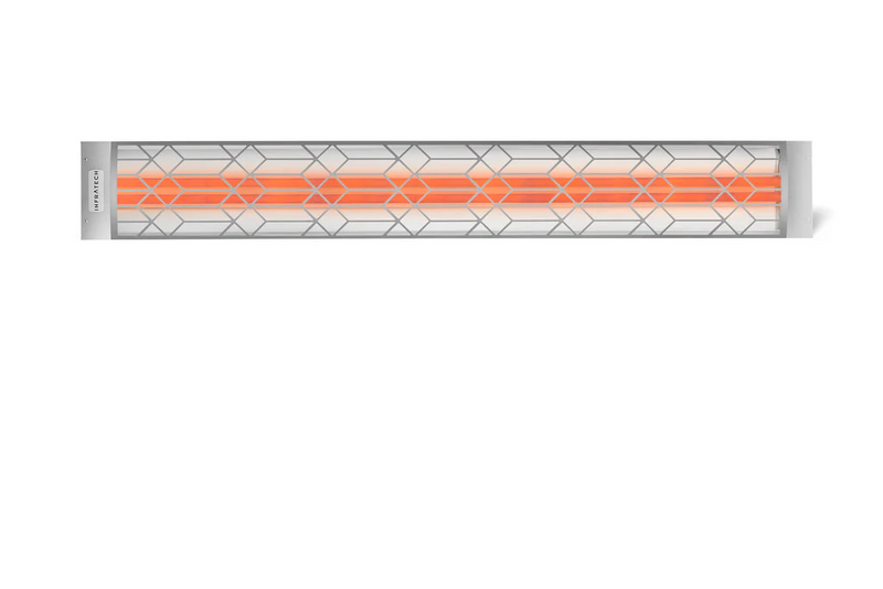 Infratech CD-Series Marine Grade Motif Collection 6000W 61.25" Outdoor Electric Patio Heater – Dual Element, 208V/240V/277V/480V