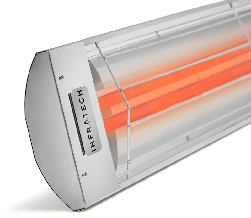 Infratech CD-Series Motif Collection 48" 5,200W Outdoor Electric Patio Heater – Dual Element, 208V/240V/277V/480V – Stainless Steel
