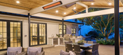Infratech C-Series Motif Collection 48" 2,600W Outdoor Electric Patio Heater – Single Element, 208V/240V/277V/480V – Contemporary