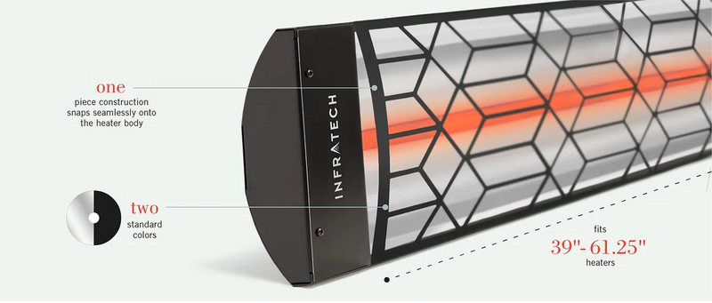 Infratech C-Series Motif Collection 61.25" 3,000W Outdoor Electric Patio Heater – Single Element, 208V/240V/277V/480V – Craftsman