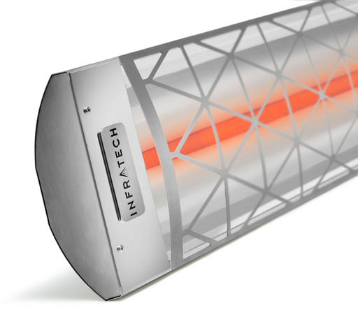 Infratech C-Series Motif Collection 48" 2,600W Outdoor Electric Patio Heater – Single Element, 208V/240V/277V/480V – Contemporary – Stainless Steel
