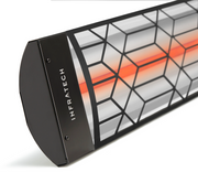 Infratech C-Series Motif Collection 48" 2,600W Outdoor Electric Patio Heater – Single Element, 208V/240V/277V/480V – Craftsman – Black