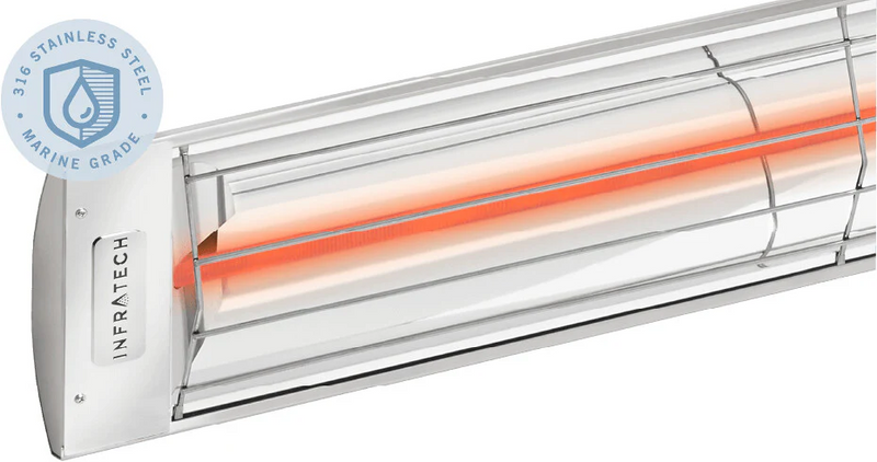 Infratech C-Series 3,000W 61.25" Outdoor Electric Patio Heater – Single Element, Marine Grade, 208V/240V/277V/480V – Marine Grade