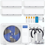 MRCOOL DIY 5th Gen 4-Zone 33,000 BTU Ductless Mini-Split Heat Pump System with Pre-Charged Line Sets (6K+6K+9K+12K)
