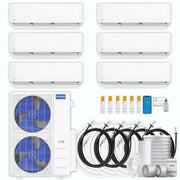 MRCOOL DIY 5th Gen 6-Zone 51,000 BTU Ductless Mini-Split Heat Pump System with Pre-Charged Line Sets (6K+6K+6K+9K+12K+12K)