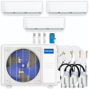 MRCOOL DIY 5th Gen 3-Zone 33,000 BTU Ductless Mini-Split Heat Pump System with Pre-Charged Line Sets (6K+9K+18K)
