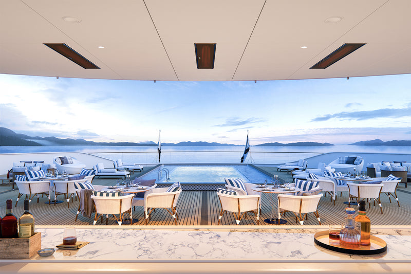 Bromic Platinum Smart-Heat 2300W Electric Marine Patio Heater – 316 Stainless, Coastal & Saltwater Ready