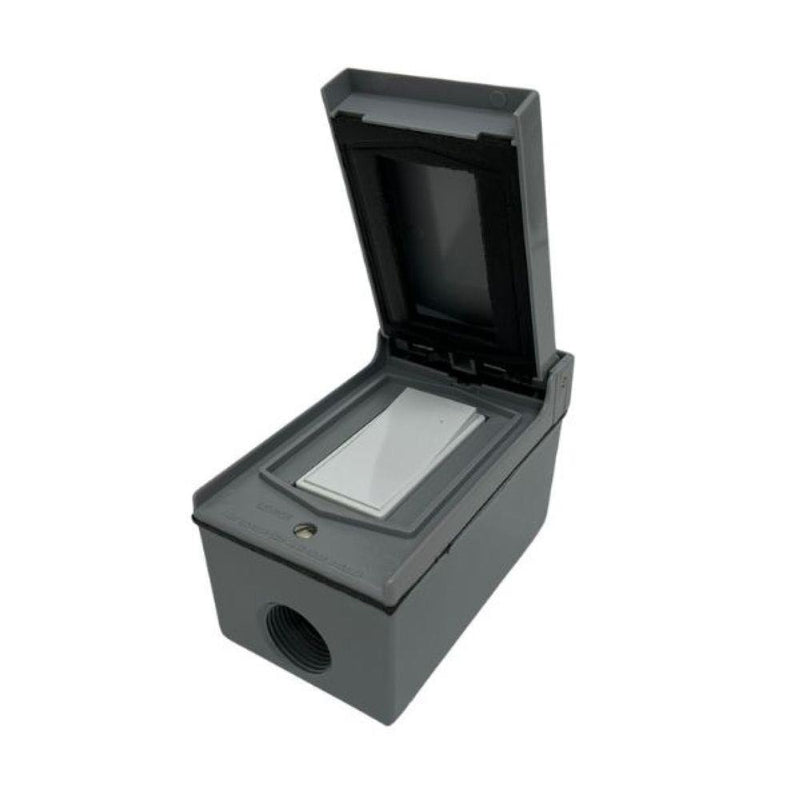 Bromic Manual Single 20A Switch – 120-277V Outdoor Kit