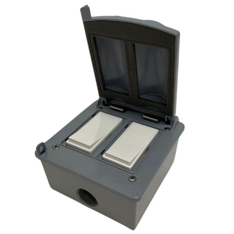 Bromic Manual Dual 20A Switch – 120-277V Outdoor Kit