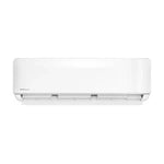 White air conditioner on a white background