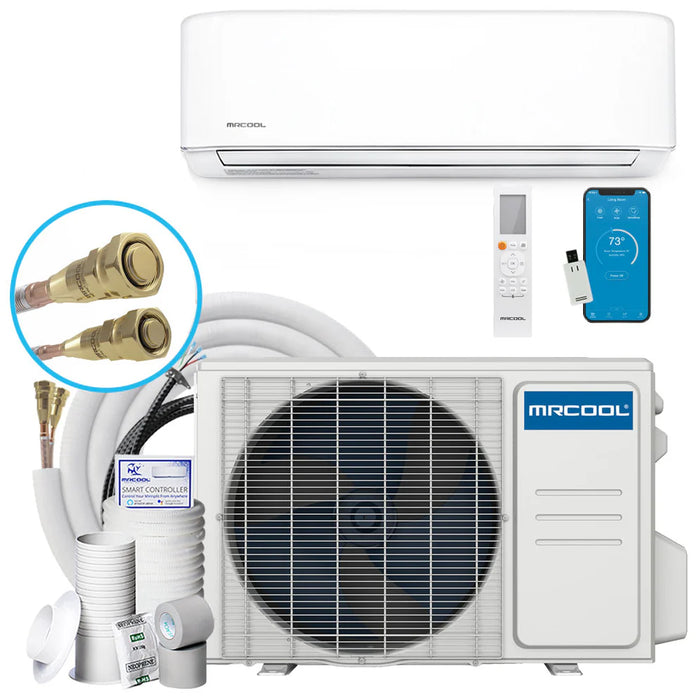 MRCOOL DIY® 5th Gen EasyPro 9K BTU 20.2 SEER2 Single Zone Ductless Mini-Split Heat Pump System with 16ft Line Set